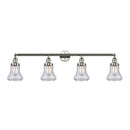 Bellmont Bath Vanity Light shown in the Polished Nickel finish with a Seedy shade