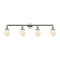 Beacon Bath Vanity Light shown in the Polished Nickel finish with a Matte White shade