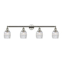 Colton Bath Vanity Light shown in the Polished Nickel finish with a Clear Halophane shade