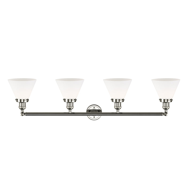 Innovations Lighting Large Cone 4 Light Bath Vanity Light Part Of The Franklin Restoration Collection 215-PN-G41-LED