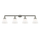 Cone Bath Vanity Light shown in the Polished Nickel finish with a Matte White shade