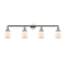 Bell Bath Vanity Light shown in the Polished Nickel finish with a Matte White shade