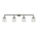 Bell Bath Vanity Light shown in the Polished Nickel finish with a Clear shade