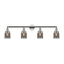 Bell Bath Vanity Light shown in the Polished Nickel finish with a Plated Smoke shade