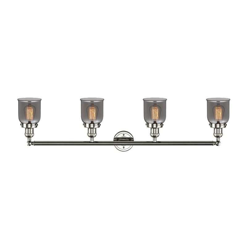 Innovations Lighting Small Bell 4 Light Bath Vanity Light Part Of The Franklin Restoration Collection 215-PN-G53-LED