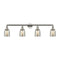 Bell Bath Vanity Light shown in the Polished Nickel finish with a Silver Plated Mercury shade