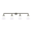 Cone Bath Vanity Light shown in the Polished Nickel finish with a Matte White shade