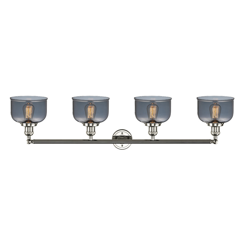 Innovations Lighting Large Bell 4 Light Bath Vanity Light Part Of The Franklin Restoration Collection 215-PN-G73-LED