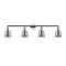 Addison Bath Vanity Light shown in the Polished Nickel finish with a Polished Nickel shade