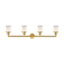 Innovations Lighting Small Canton 4 Light Bath Vanity Light Part Of The Franklin Restoration Collection 215-SG-G181S-LED