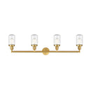 Innovations Lighting Dover 4 Light Bath Vanity Light Part Of The Franklin Restoration Collection 215-SG-G314-LED