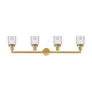 Innovations Lighting Small Bell 4 Light Bath Vanity Light Part Of The Franklin Restoration Collection 215-SG-G52-LED