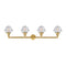 Innovations Lighting Small Oxford 4 Light Bath Vanity Light Part Of The Franklin Restoration Collection 215-SG-G534-LED