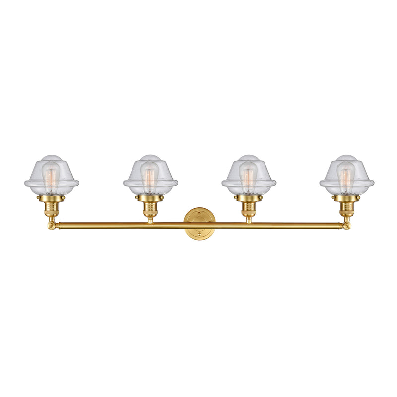 Innovations Lighting Small Oxford 4 Light Bath Vanity Light Part Of The Franklin Restoration Collection 215-SG-G534-LED