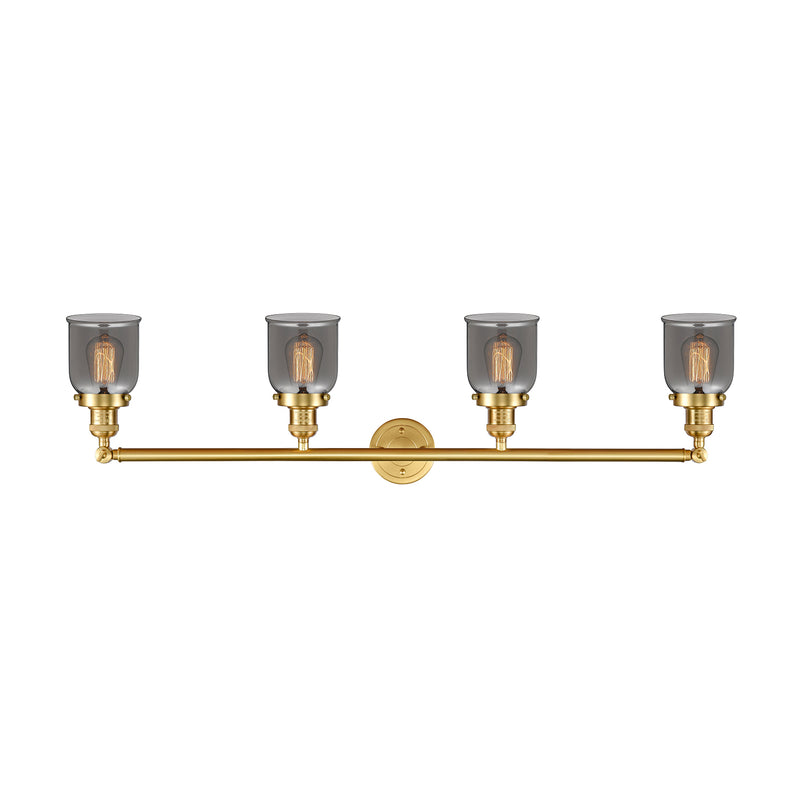 Innovations Lighting Small Bell 4 Light Bath Vanity Light Part Of The Franklin Restoration Collection 215-SG-G53-LED