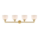 Innovations Lighting Large Bell 4 Light Bath Vanity Light Part Of The Franklin Restoration Collection 215-SG-G71-LED