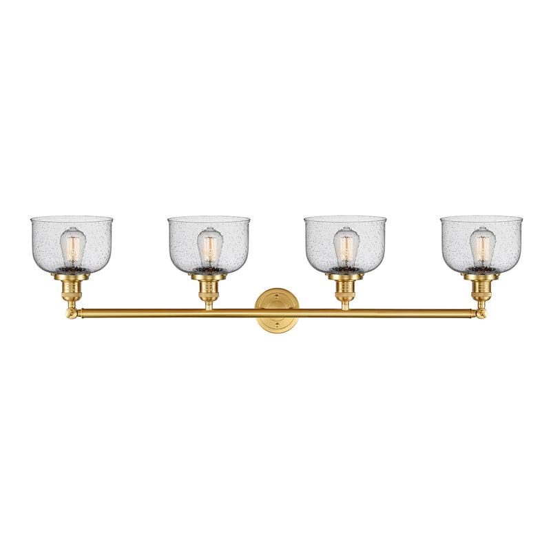 Innovations Lighting Large Bell 4 Light Bath Vanity Light Part Of The Franklin Restoration Collection 215-SG-G74-LED