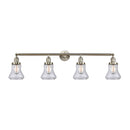 Bellmont Bath Vanity Light shown in the Brushed Satin Nickel finish with a Clear shade