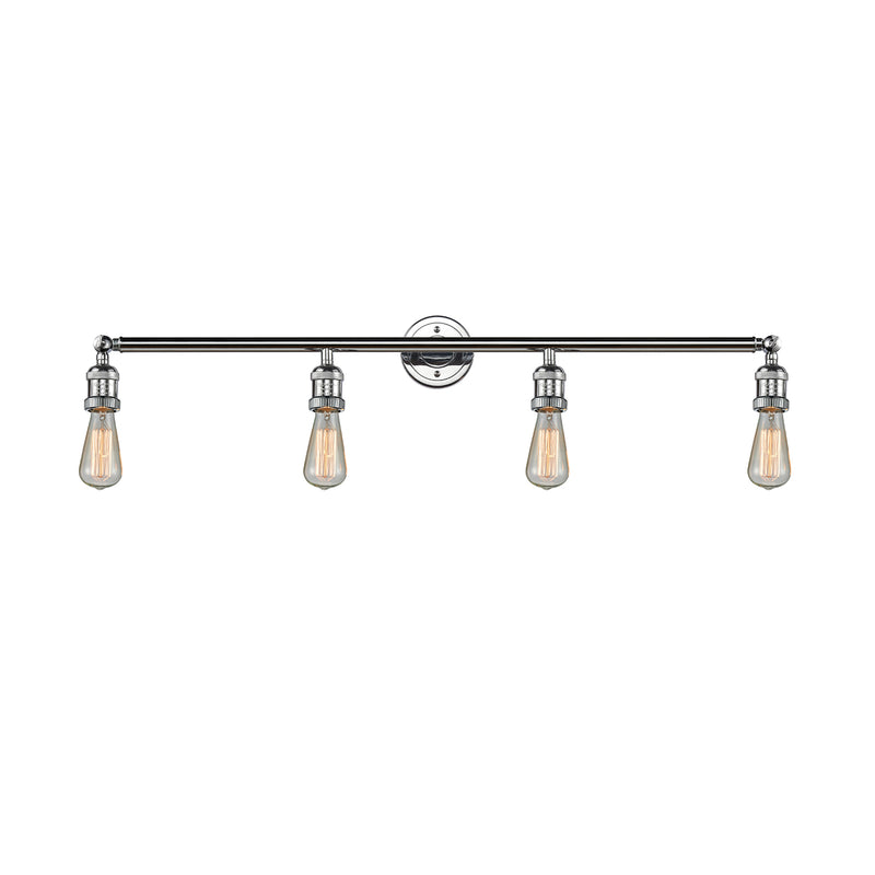 Bare Bulb Bath Vanity Light shown in the Polished Chrome finish