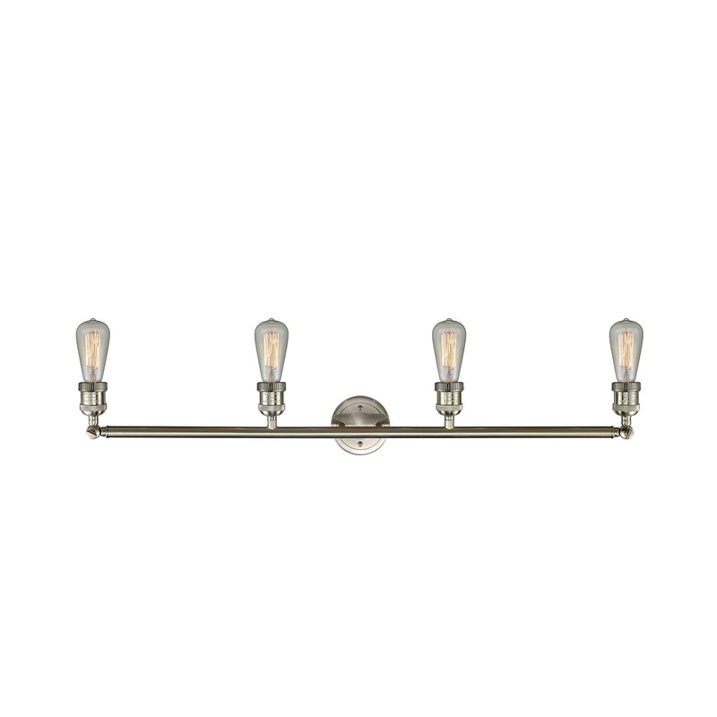 Innovations Lighting Bare Bulb 4 Light Bath Vanity Light Part Of The Franklin Restoration Collection 215-SN-LED