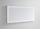Aquadom 60in x 30in x 1.5in Daytona Wall Mount LED Lighted Mirror for Bathroom, 3D Color Temperature Lights Cool/Warm, Clock, Defogger, Dimmer