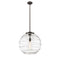 Deco Swirl Pendant shown in the Oil Rubbed Bronze finish with a Clear shade
