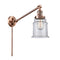 Canton Swing Arm shown in the Antique Copper finish with a Clear shade