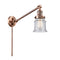 Canton Swing Arm shown in the Antique Copper finish with a Seedy shade