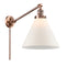 Cone Swing Arm shown in the Antique Copper finish with a Matte White shade
