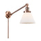 Cone Swing Arm shown in the Antique Copper finish with a Matte White shade