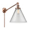Cone Swing Arm shown in the Antique Copper finish with a Clear shade