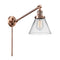 Cone Swing Arm shown in the Antique Copper finish with a Clear shade