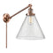 Cone Swing Arm shown in the Antique Copper finish with a Seedy shade