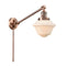Oxford Swing Arm shown in the Antique Copper finish with a Matte White shade
