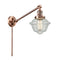 Oxford Swing Arm shown in the Antique Copper finish with a Seedy shade