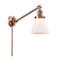 Cone Swing Arm shown in the Antique Copper finish with a Matte White shade
