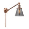 Cone Swing Arm shown in the Antique Copper finish with a Plated Smoke shade