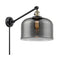 Bell Swing Arm shown in the Black Antique Brass finish with a Plated Smoke shade