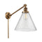 Cone Swing Arm shown in the Brushed Brass finish with a Seedy shade