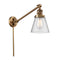 Cone Swing Arm shown in the Brushed Brass finish with a Seedy shade