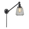 Chatham Swing Arm shown in the Matte Black finish with a Clear shade
