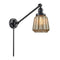 Chatham Swing Arm shown in the Matte Black finish with a Mercury shade