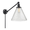 Cone Swing Arm shown in the Matte Black finish with a Seedy shade