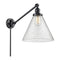 Cone Swing Arm shown in the Matte Black finish with a Seedy shade