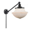Oxford Swing Arm shown in the Matte Black finish with a Matte White shade