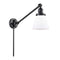 Cone Swing Arm shown in the Matte Black finish with a Matte White shade