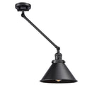 Innovations Lighting Briarcliff 1 Light 10" Swing Arm With Switch 237-BK-M10-BK