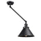 Innovations Lighting Briarcliff 1 Light 10" Swing Arm With Switch 237-BK-M10-BK