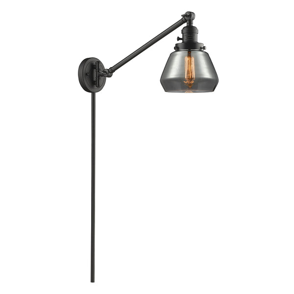 Fulton Swing Arm shown in the Oil Rubbed Bronze finish with a Plated Smoke shade