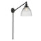 Seneca Falls Swing Arm shown in the Oil Rubbed Bronze finish with a Clear Halophane shade